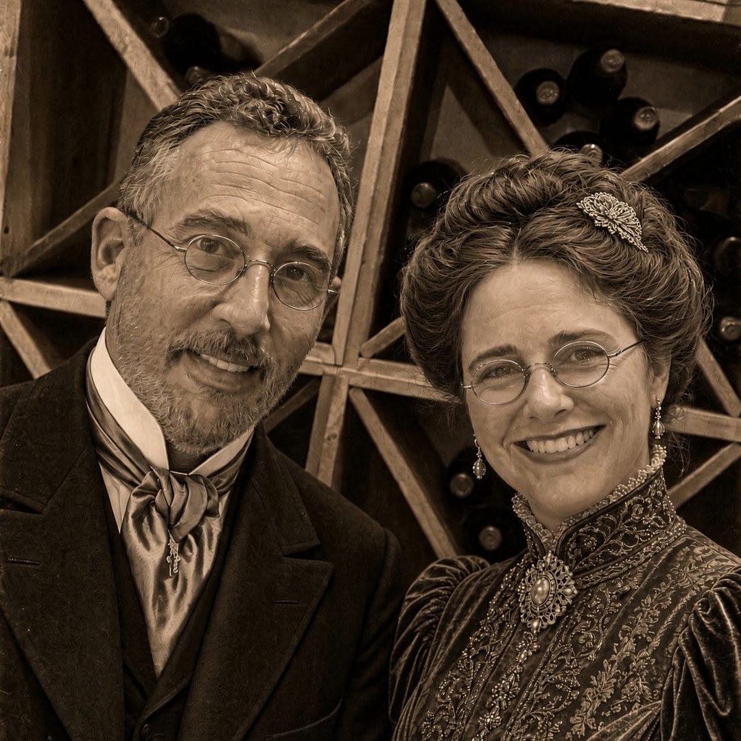 Kevin and Sonja in 1890s dress
