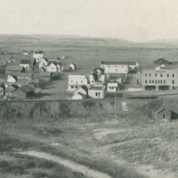 Bird's-eye view of Winona, about 1909