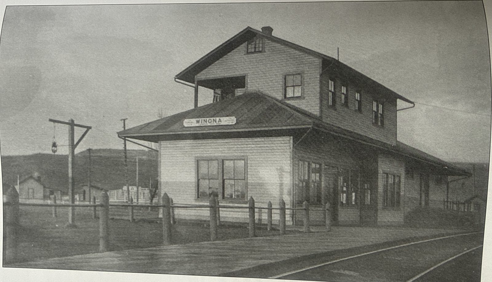Winona depot, about 1910